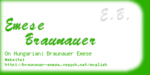 emese braunauer business card